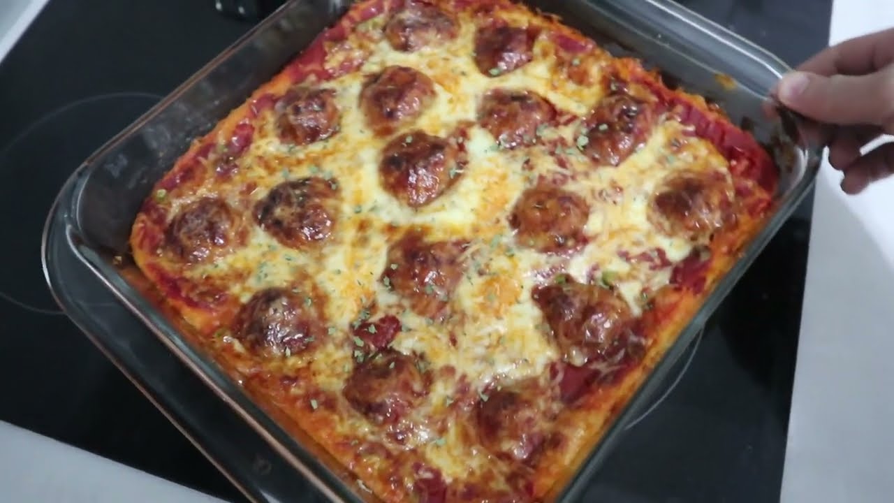 Dark e shishme me pure patatesh qofte salc domatesh dhe kackavall