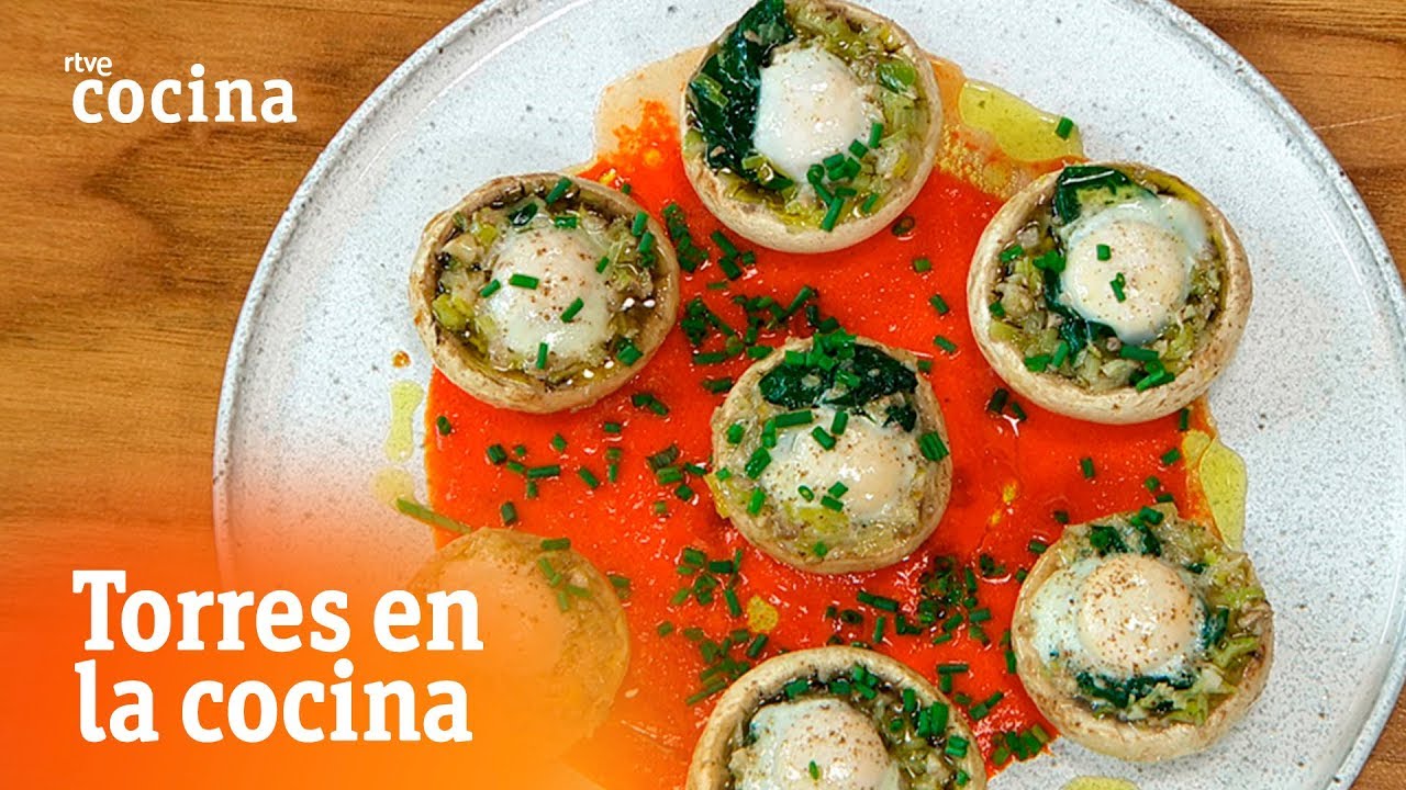 Cómo hacer champiñones rellenos - Torres en la Cocina | RTVE Cocina