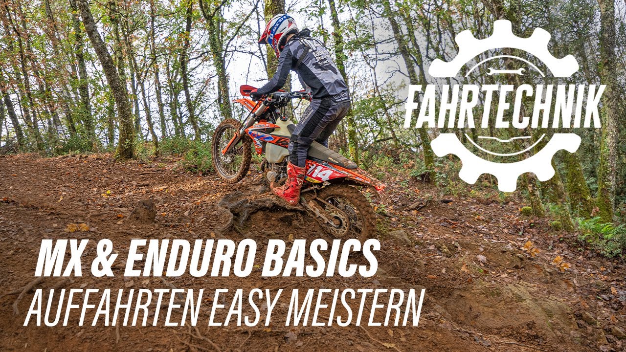 Fahrtechnik: Enduro  Auffahrten Basics (+ kurzer Anlauf, mit Hindernissen, Hilfestellungen)