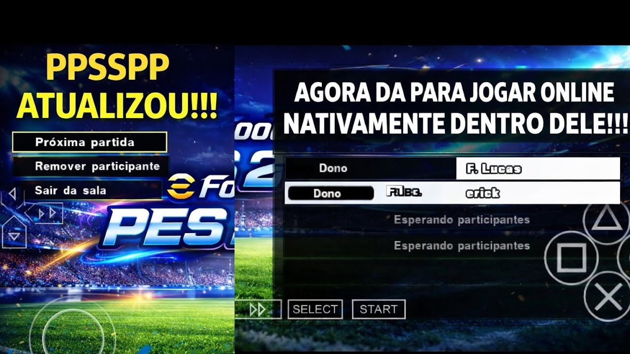 PPSSPP ATUALIZOU!!! AGORA JEGUE ONLINE NATIVAMENTE!!!