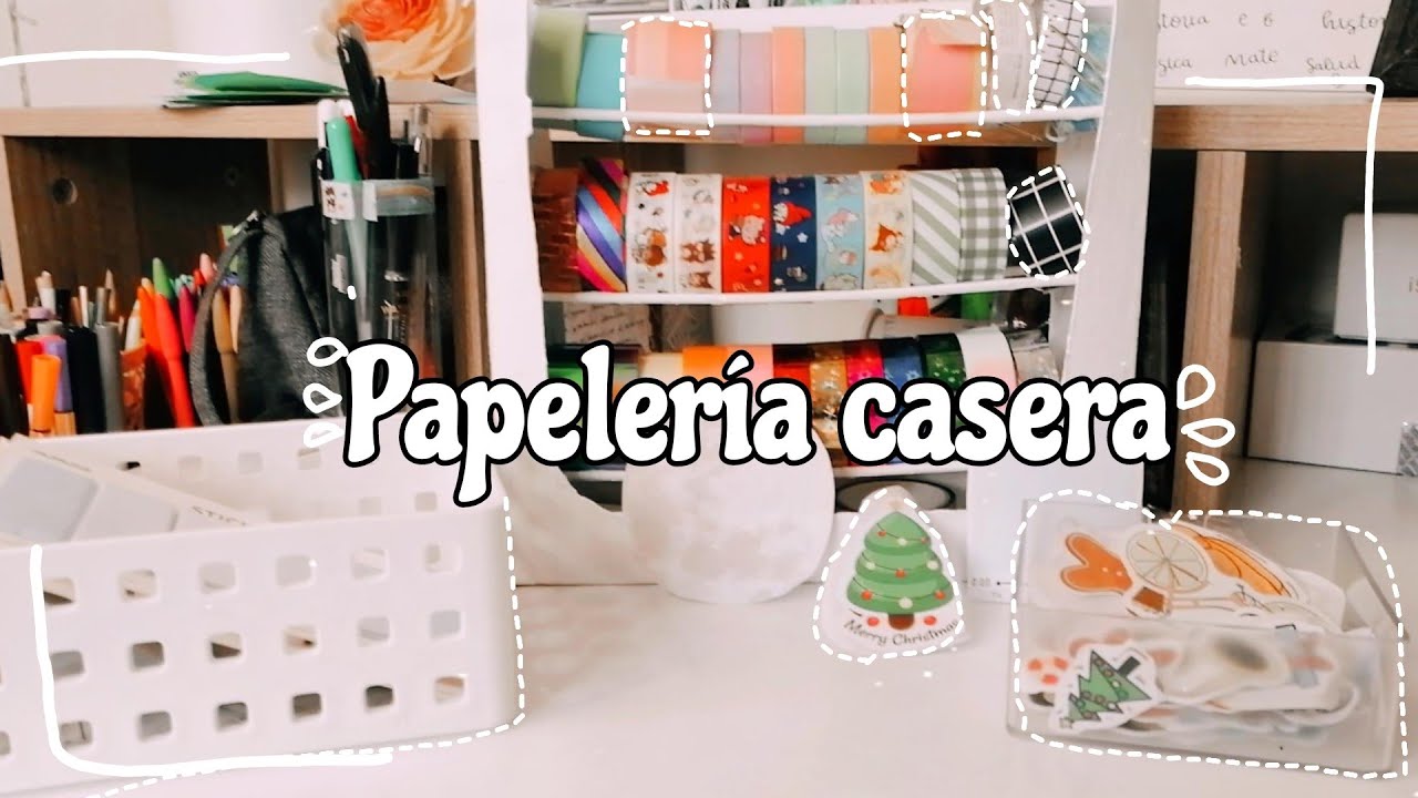 PAPELERIA CASERA🌲 washi tapes, stickers, organizador