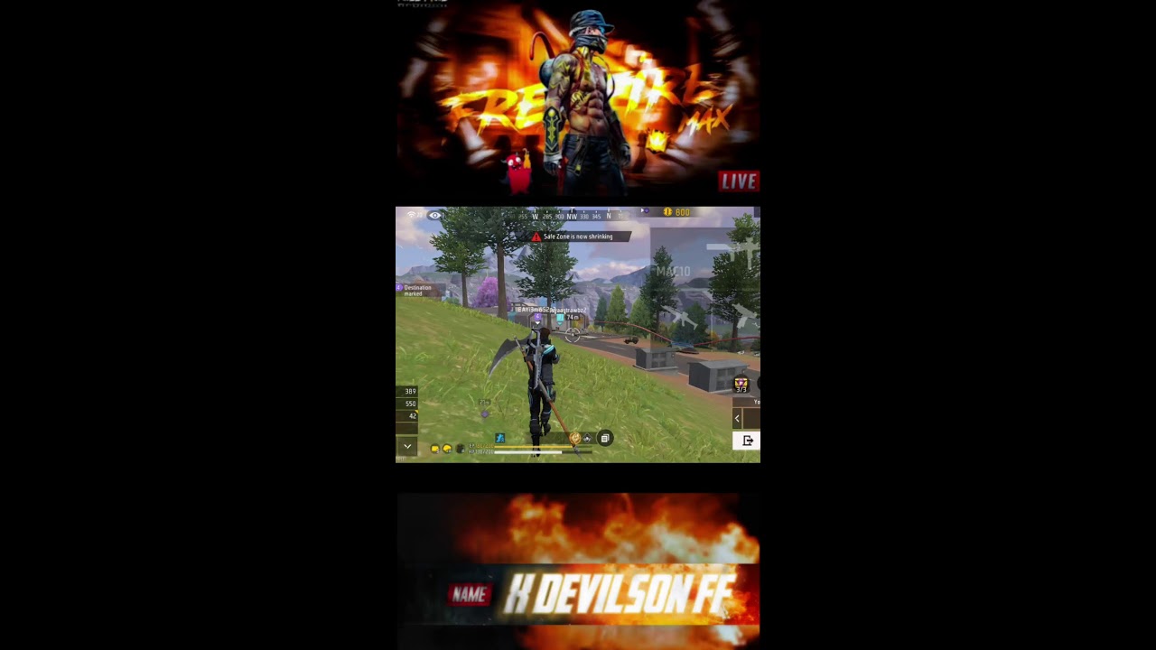 🇧🇷💢☝️ free fire  m x devilson ff 👹