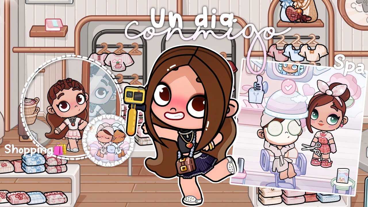 Un día *AESTHETIC* conmigo 🐚🍄 spa, crumbl cookies, y más || Avatarworld Roleplay