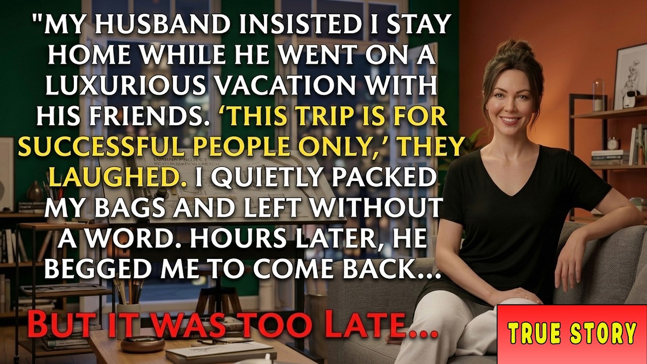 Husband Took Luxurious Vacation With Friends, Told Me 'Only Successful People Go' – I Left Quietly