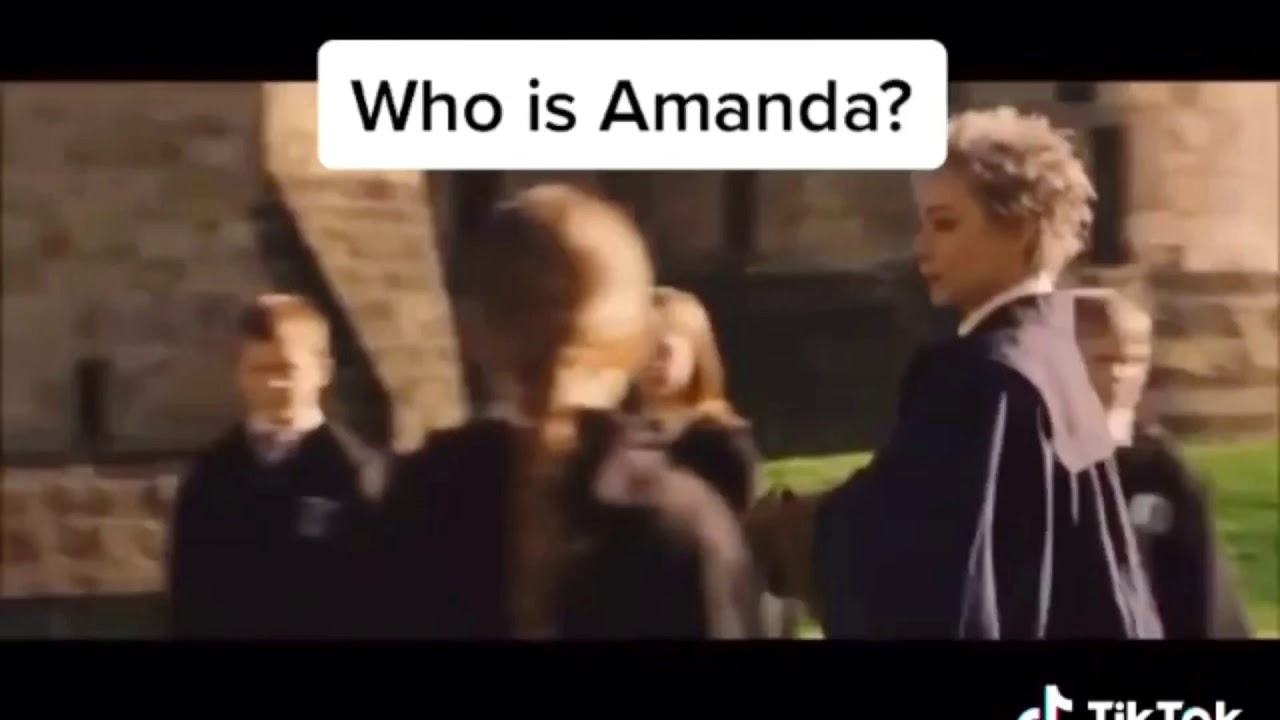 Amanda is pointed out