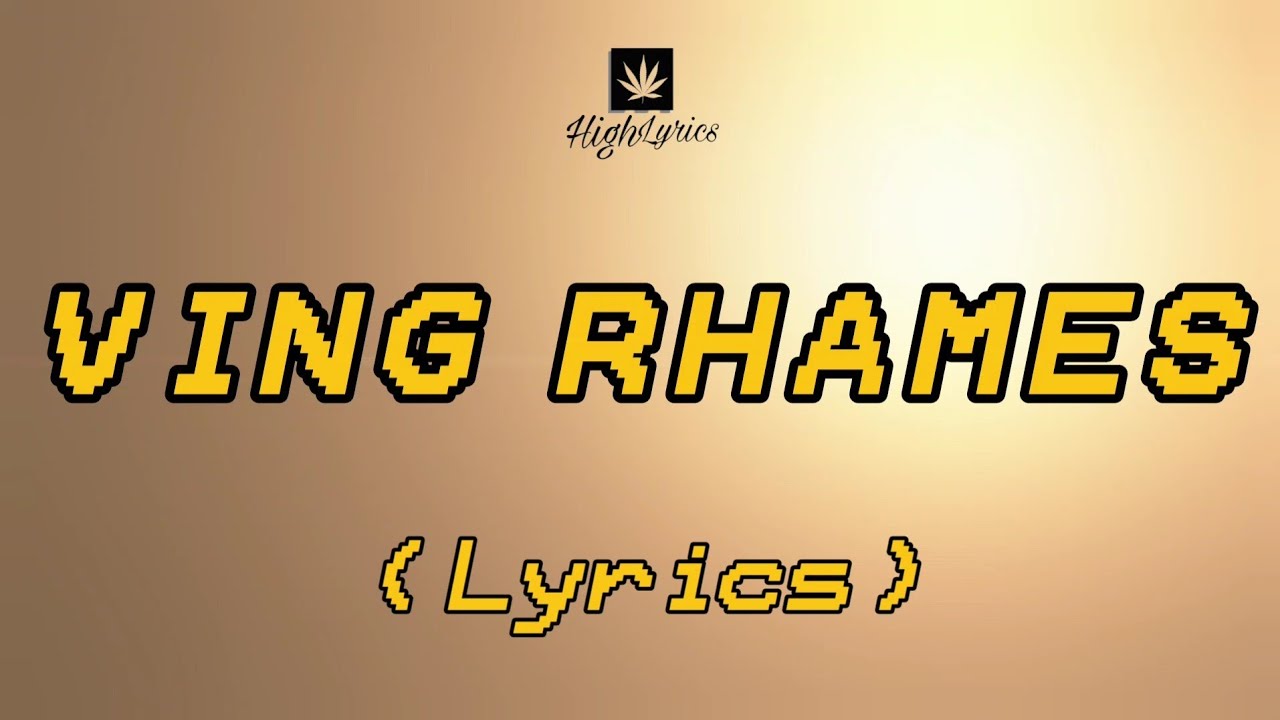 A-Reece - Ving Rhames (Lyrics)