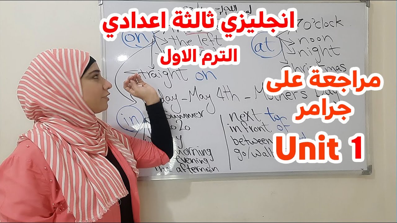 مراجعة قواعد unit 1 ثالثة اعدادي 2023 الترم الاول