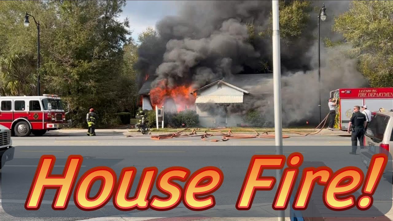 House on Fire in Leesburg 1-22-23. Strong work by Leesburg City and Lake County Firefighters!