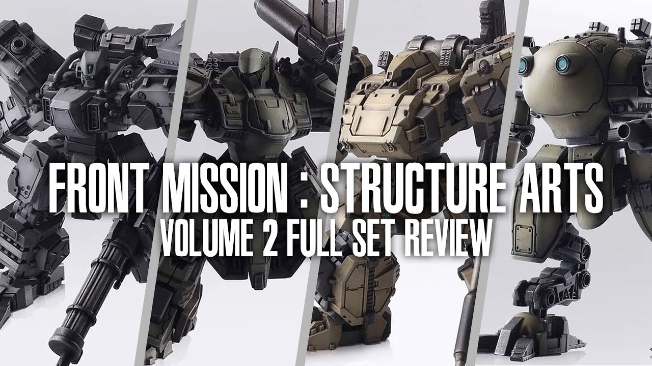 Front Mission Structure Arts Vol.2 - Square Enix 1/72 Scale Plastic Model Kit Series Review!
