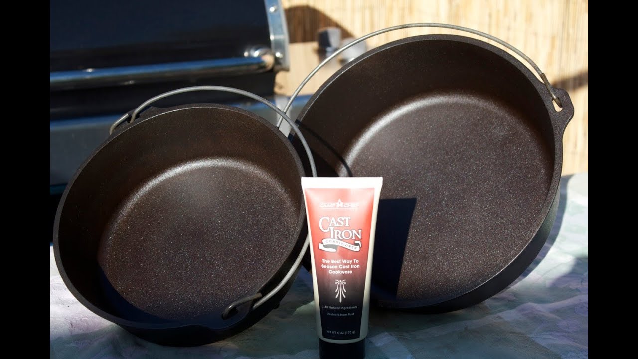 Cast iron Dutch oven re-seasoning and restoration techniques