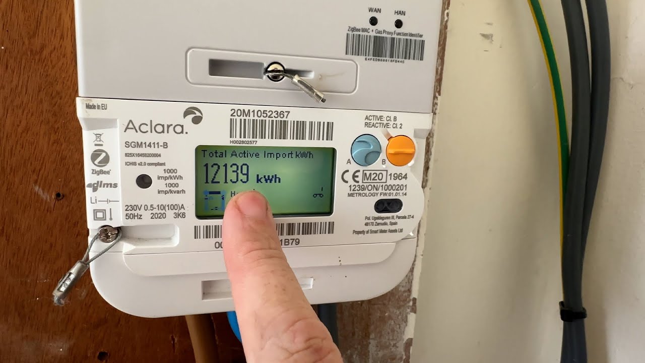 Aclara SGM1411-B | How to get an electricity meter reading