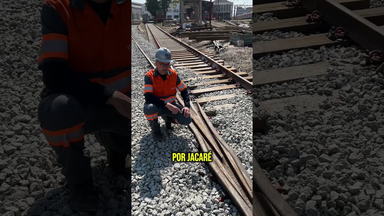 Como o trem muda de via?