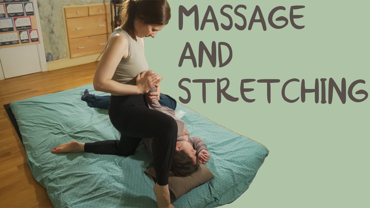 Thai Yoga Massage Therapy Techniques with Full Body Stretching #thaimassage