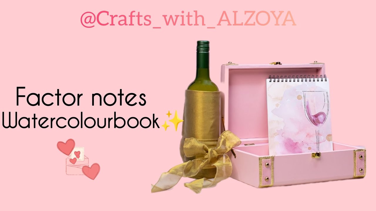 THE FACTOR NOTES WATERCOLOURBOOK | #review#unboxing @Craftswithalzoya #cwa