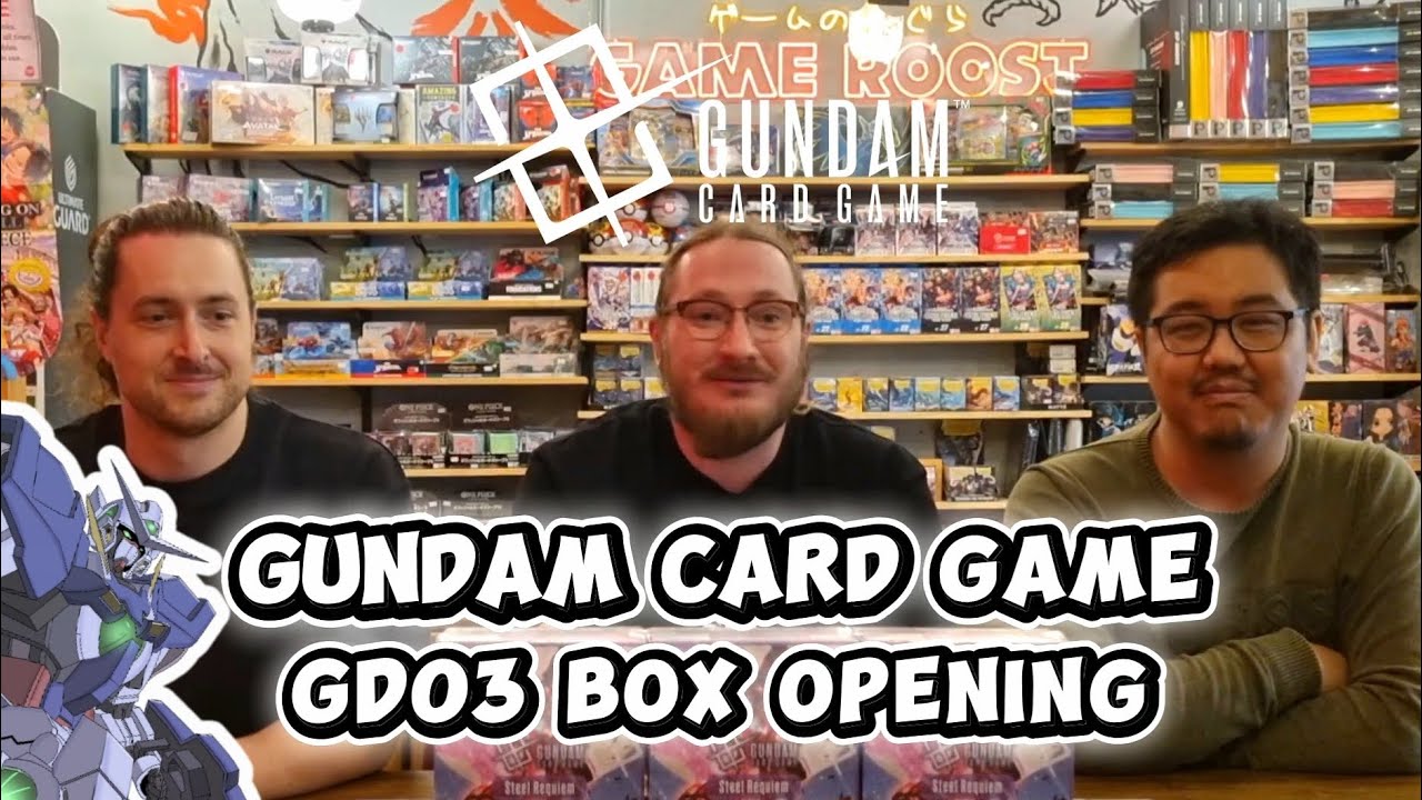 Gundam Card Game GD03 Steel Requiem Booster Box Opening!