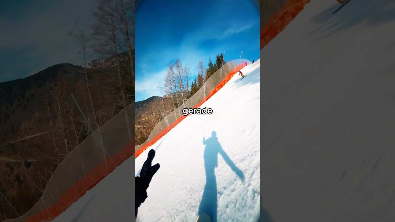 das erste Mal auf die schwarze Piste 😱