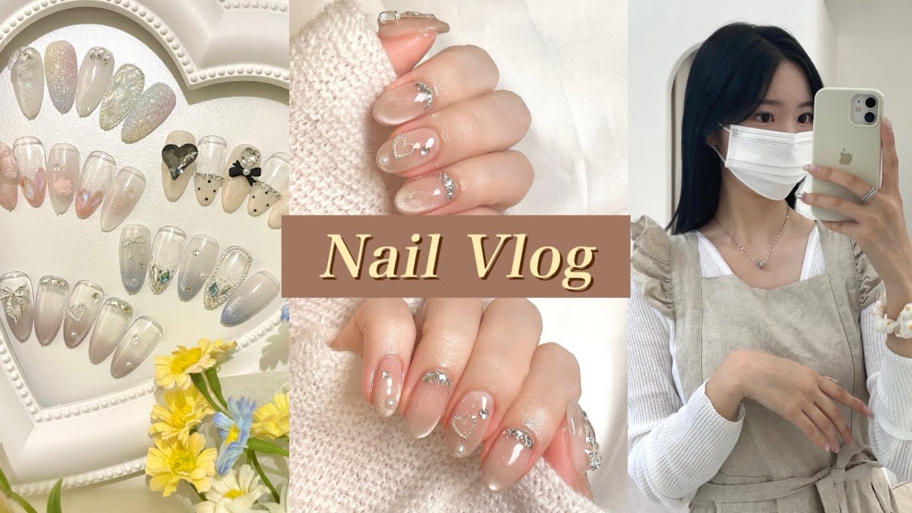 Nail Vlog. 네일샵 원장의 출근 기록🎞️,네일 박람회🛍️,tmi 수다 한가득 시술,이달의아트 만들기,퇴근 후 대게는 대게 맛있어🦀