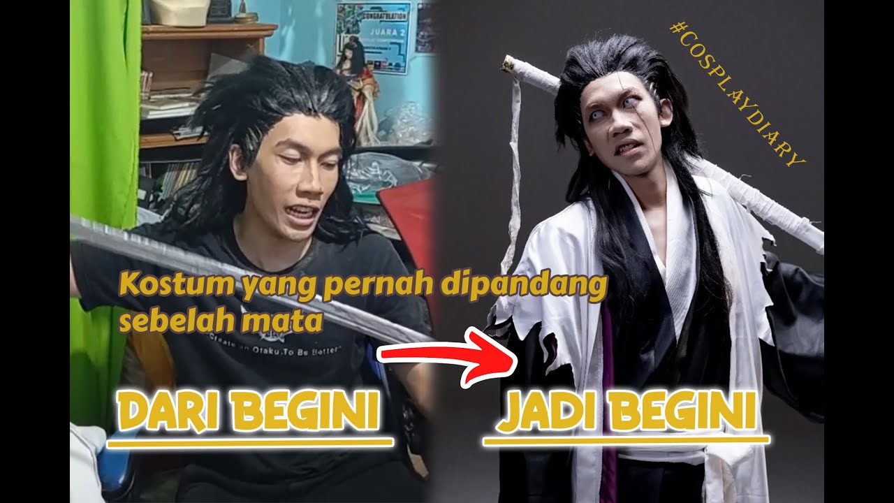 Costume Zaraki Kenpachi Dari Plagiat Sampai Proposional #cosplaydiary