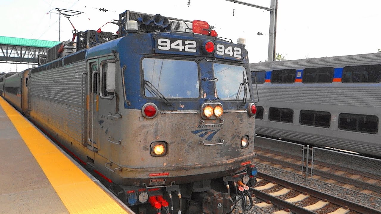 MARC & Amtrak Trains With AEM-7's