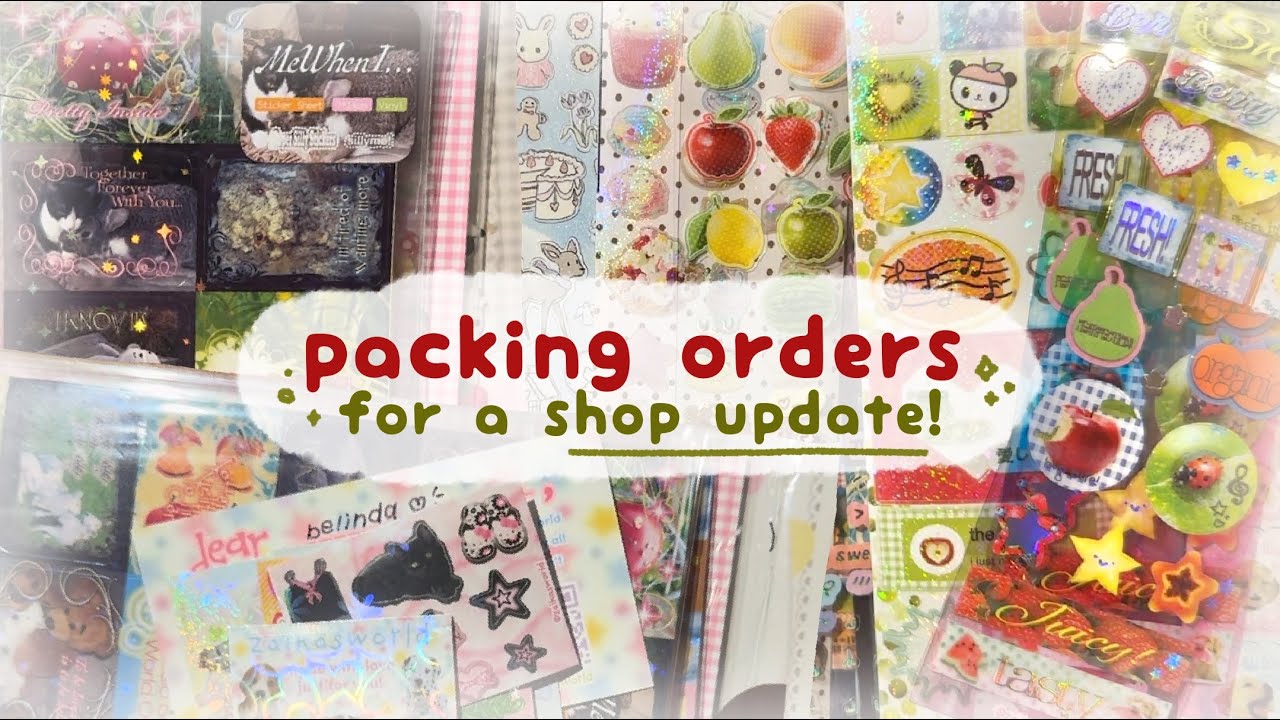 packing orders from my recent update 💌