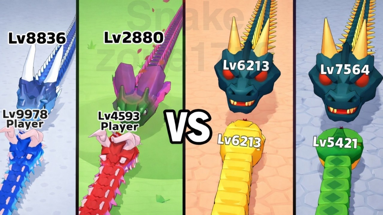 Live Snake Clash vs Snake Rush Clash Battle 3d