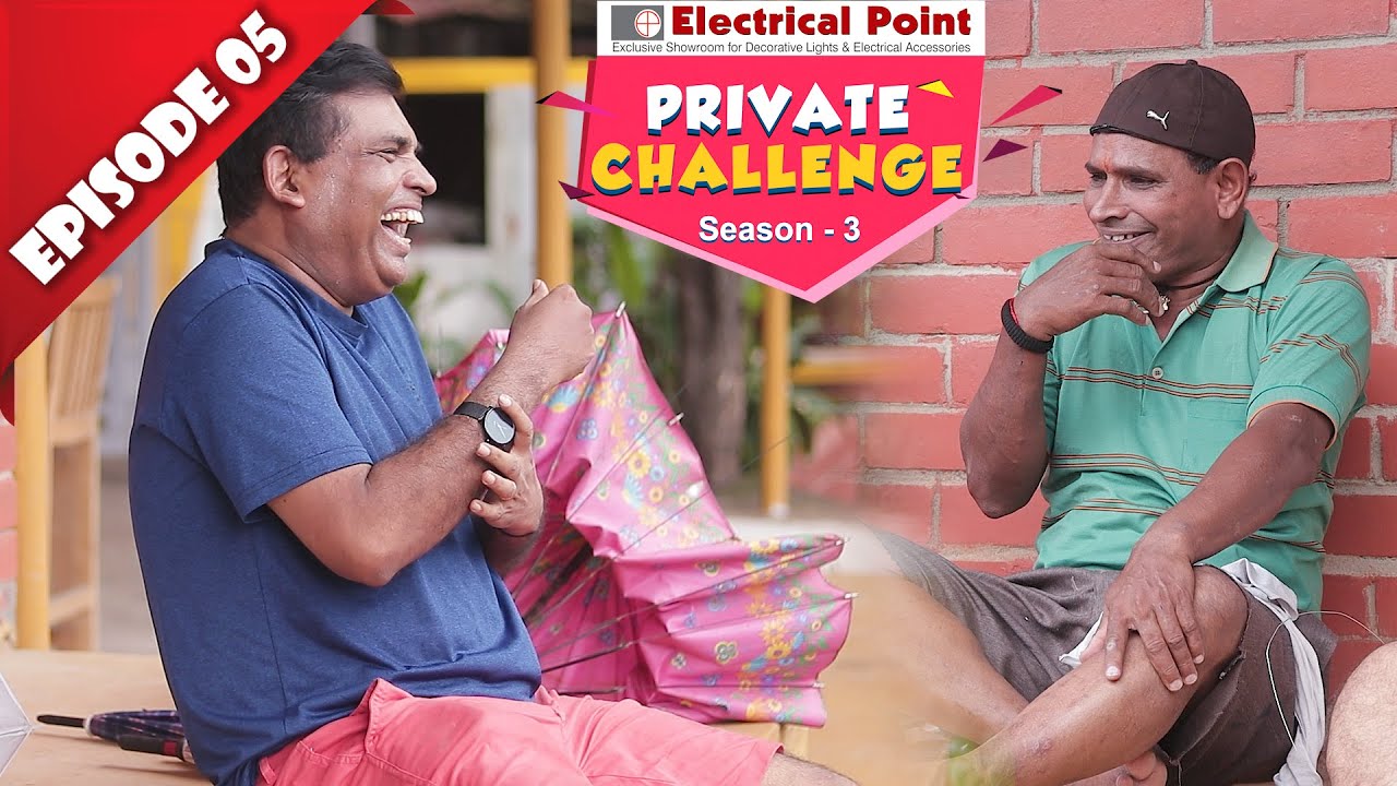 Aravind Bolar as ಕೊಡೆ ರಿಪೇರಿ man│Private Challenge S3 EP-05│Nandalike Vs ಬೋಳಾರ್ 3.0│Tulu comedy