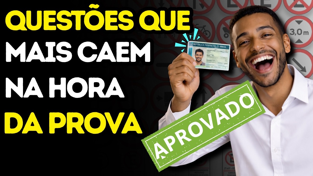 PROVA TEÓRICA do DETRAN: PASSE DIRETO com QUESTÕES REAIS, DICAS e MACETES
