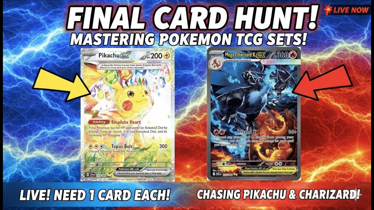 Set Mastery! Final card chase Livestream, can we complete these 2 Sets