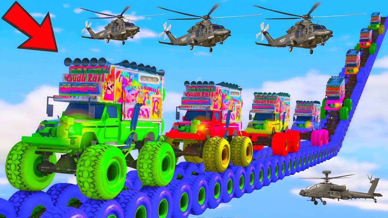 World's Highest 😱😯😲दुनिया का सबसे ऊंचा !! IMPOSSIBLE GTA 5 SUPER MEGA RAMP CHALLENGE !! Indian 11 DJ