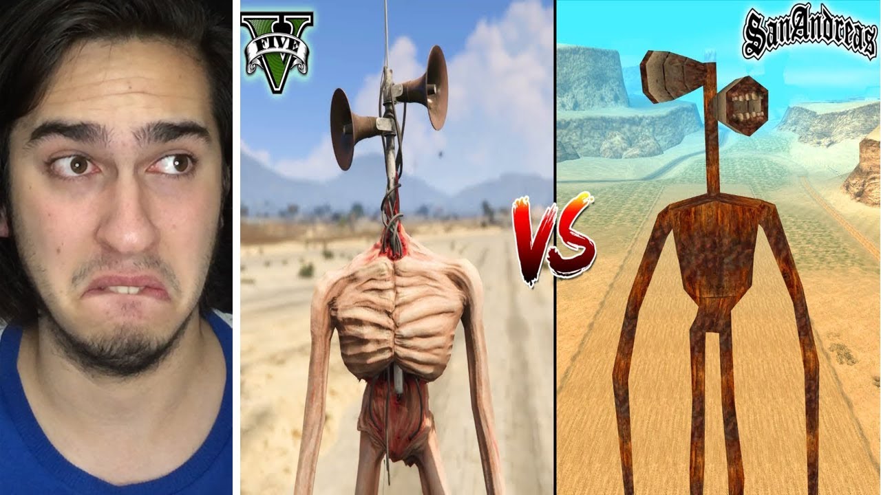 GTA 5 SİREN HEAD VS GTA SAN ANDREAS SİREN HEAD !! (Siren Kafa)