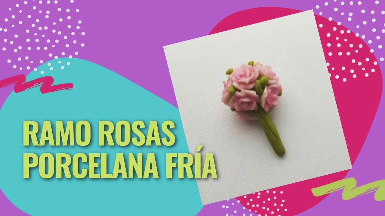 🌹 RAMOS DE ROSAS CON PORCELANA FRÍA 🌹