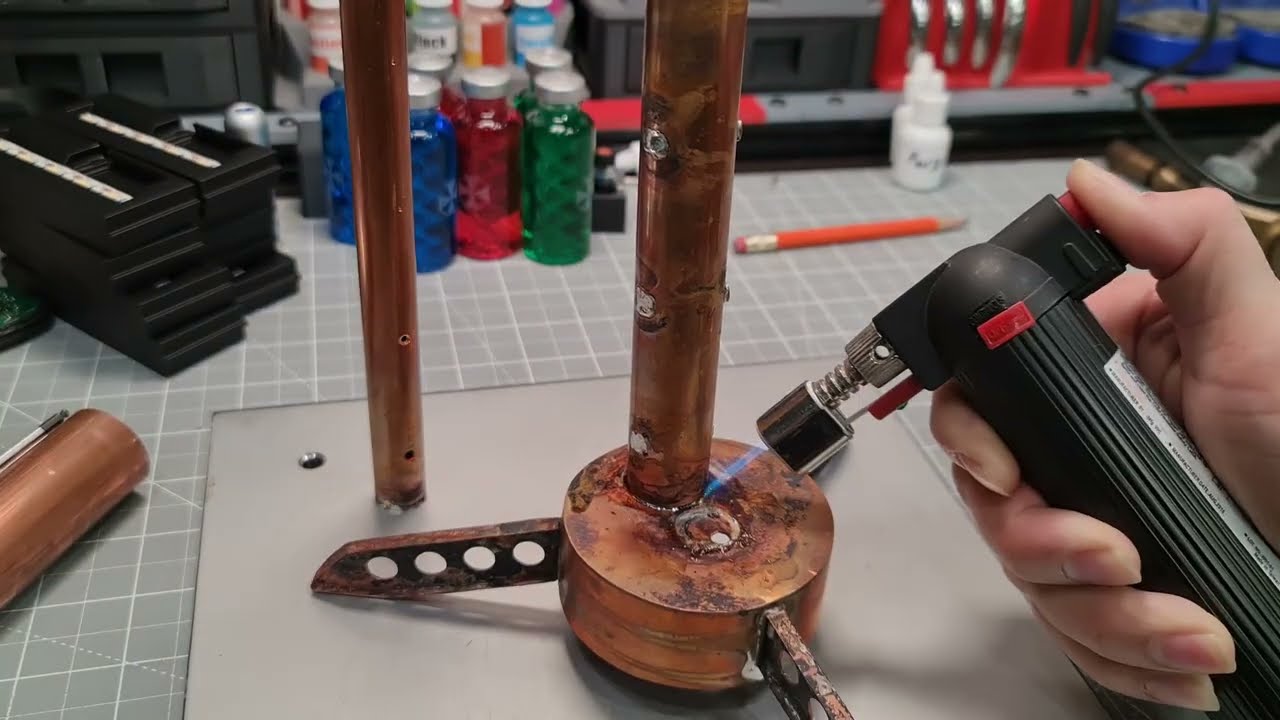 I MADE A LAMP OUT OF A COPPER PIPE Part 1