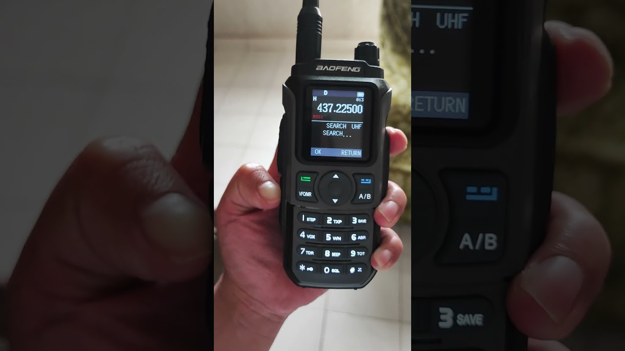 Baofeng BF-21 Pro obteniendo frecuencia de otro radio en segundos.