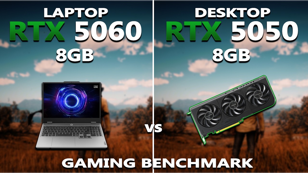 Сравнение производительности RTX 5050 и RTX 5060 в играх | Настольный компьютер против ноутбука |...