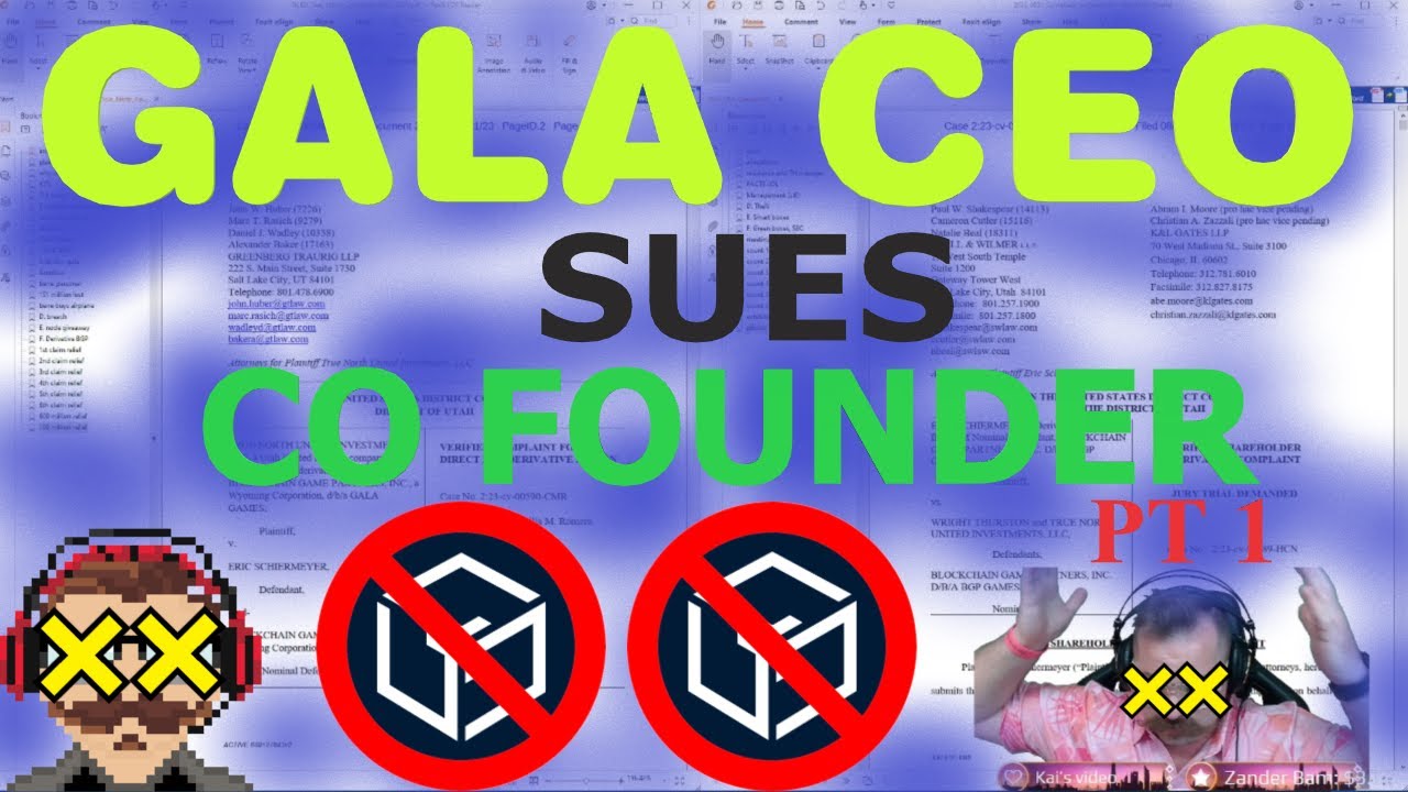 GALA GAMES CEO & CO-FOUNDER SUING EACH OTHER - LAWSUITS - CORRUPTION - THEFT - THIS IS NOT GOOD