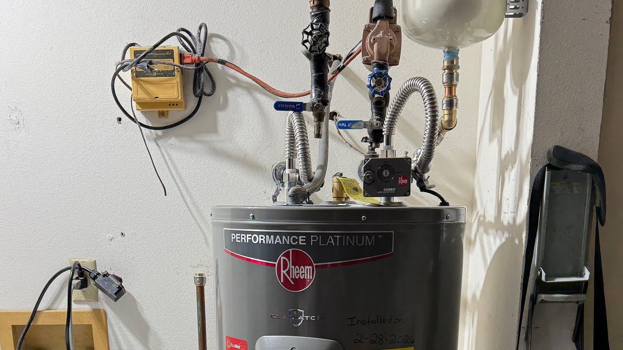 Rainy Saturday so I decided to replace my water heater!