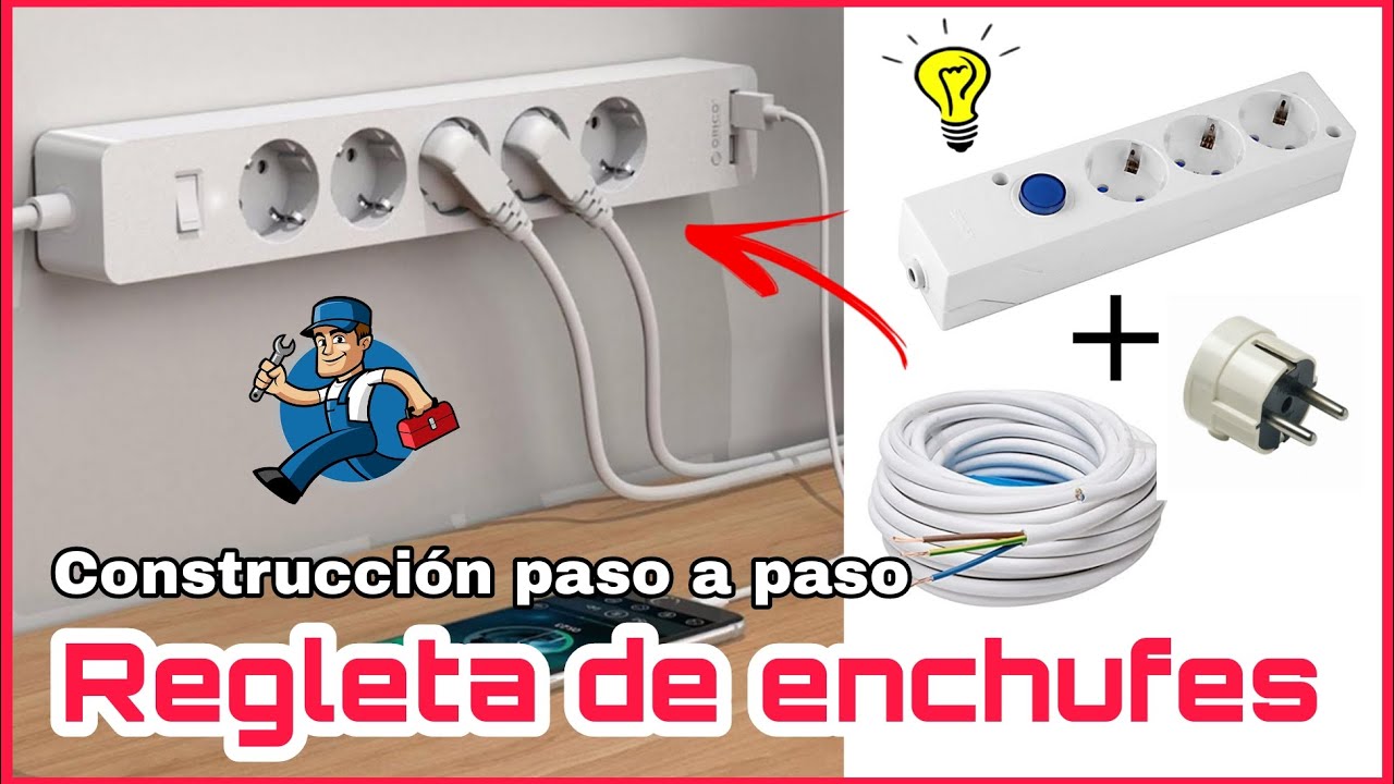 CÓMO HACER UNA REGLETA DE ENCHUFES A MEDIDA 🔌 || PASO A PASO