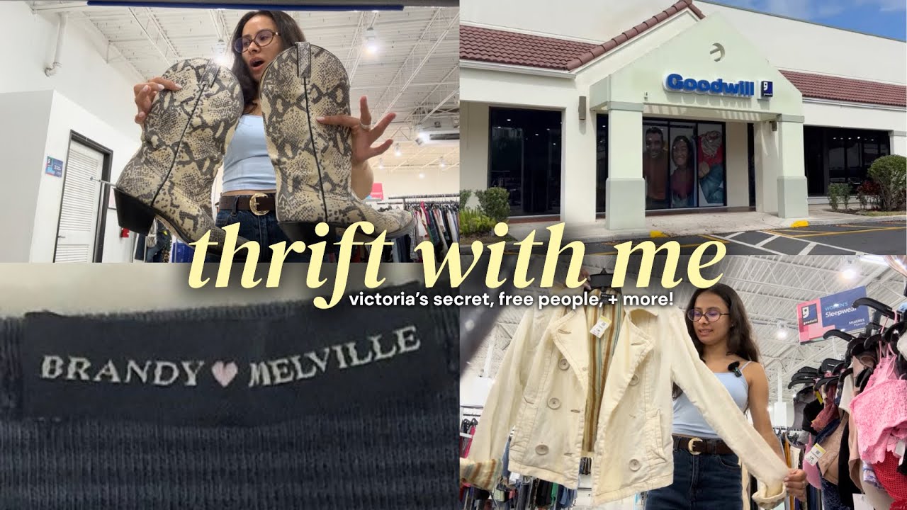 THRIFT WITH ME | Victoria's Secret, Free People, & MORE Big Name Brands!! 💛🛒
