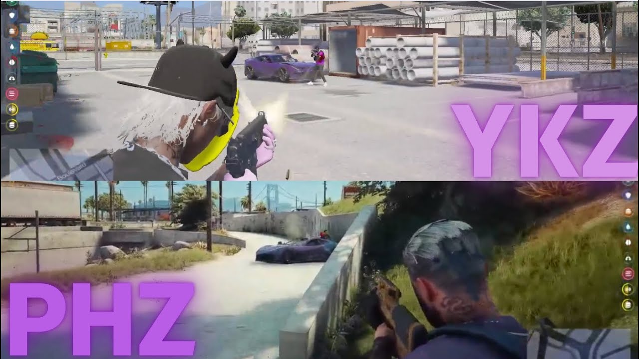 TIROTEO YAKUZA vs PURPLE HAZE | GRAFITI DE GUERRA | DOVUX LIFE GTARP