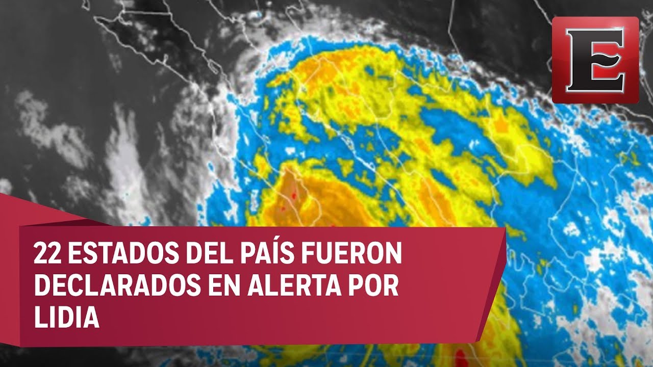 Pronostican lluvias intensas por tormenta tropical Lidia