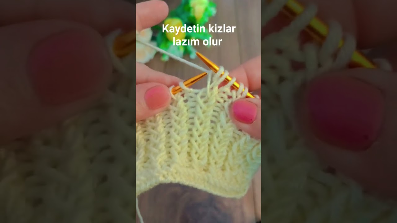 en kolay iki şiş &ouml;rg&uuml; ayrıntılı yapılışı 👉 video kısmında #crochet #youtube #shorts