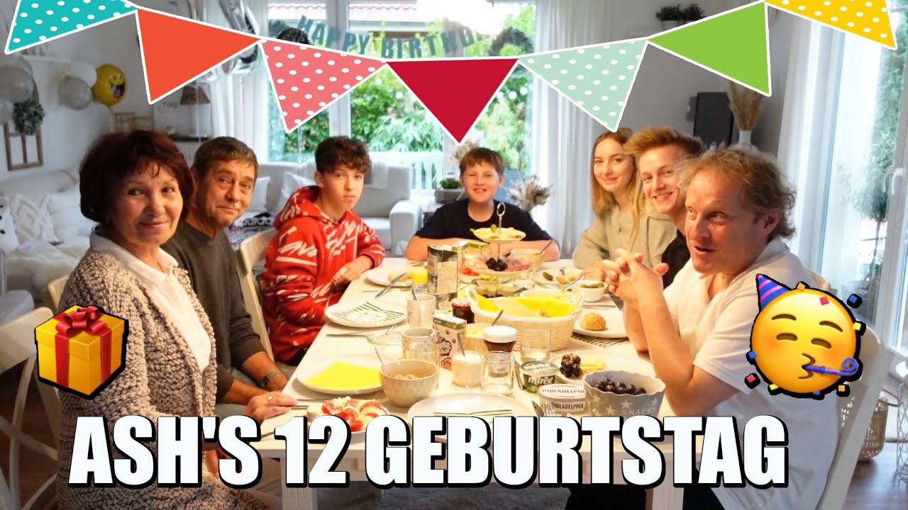 ASH'S 12 GEBURTSTAG 🎁 PARTY MIT DER GANZEN FAMILIE 🎉 Vlog 🌸 marieland