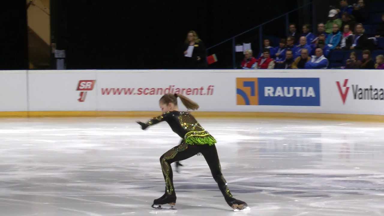 Finlandia Trophy 2012 Espoo 6.10.2012 Ladies Short Program Julia Lipnistkaia RUS