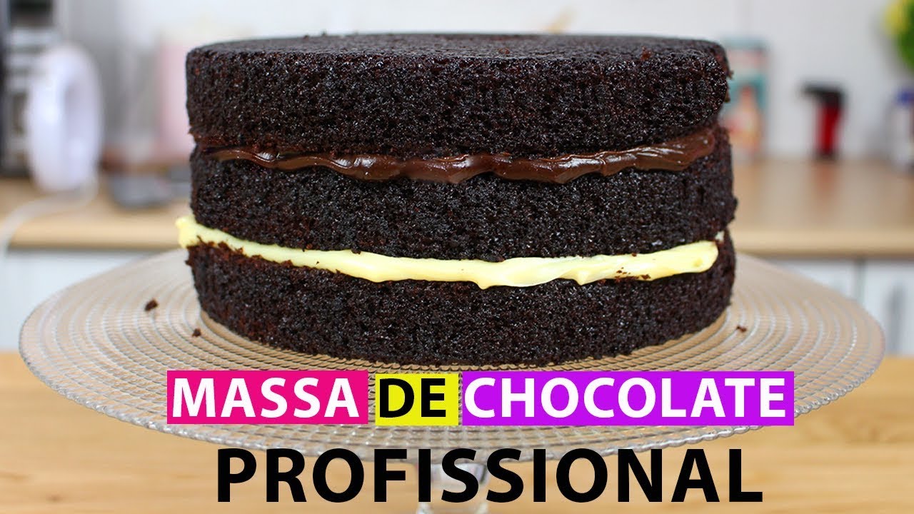 MASSA DE CHOCOLATE PROFISSIONAL ( A MELHOR DE TODAS) | CAKEPEDIA