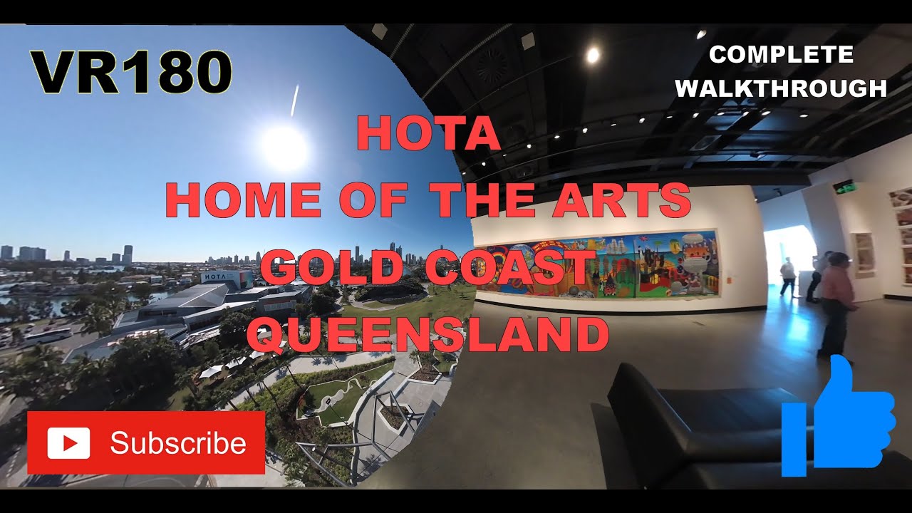 VR180 Full walk through of all 5 floors of the HOTA gallery (Home of the Arts) Gold Coast Queensland