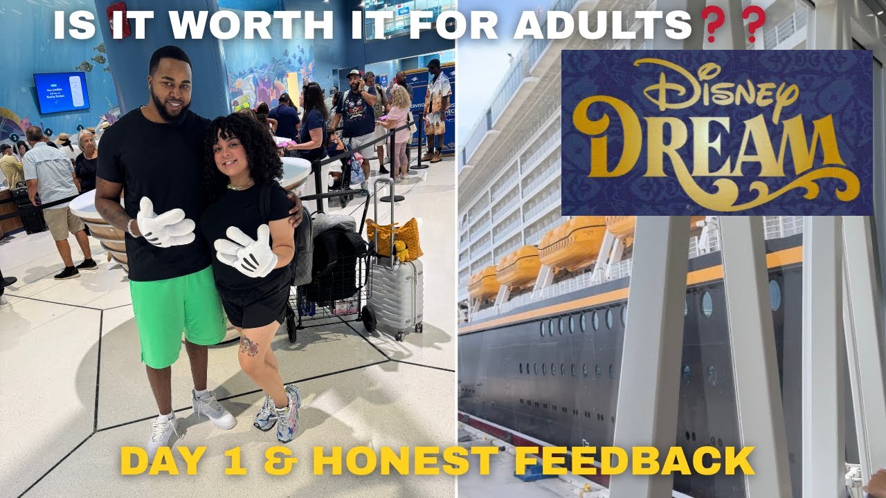 Disney Dream Cruise Day 1 Vlog | Adult Review: Adult-Only Areas, Royal Palace, Cabanas & Evolution