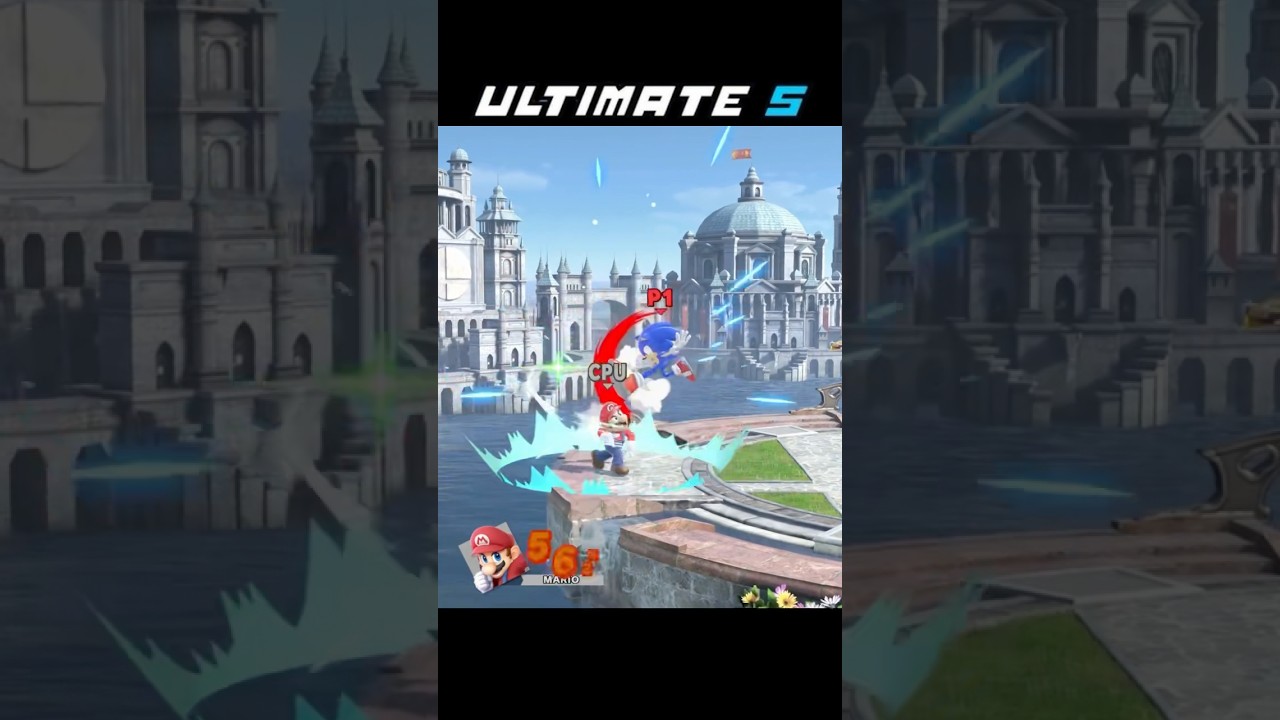 Новый набор приёмов Соника в Ultimate S (мод Smash Ultimate) 