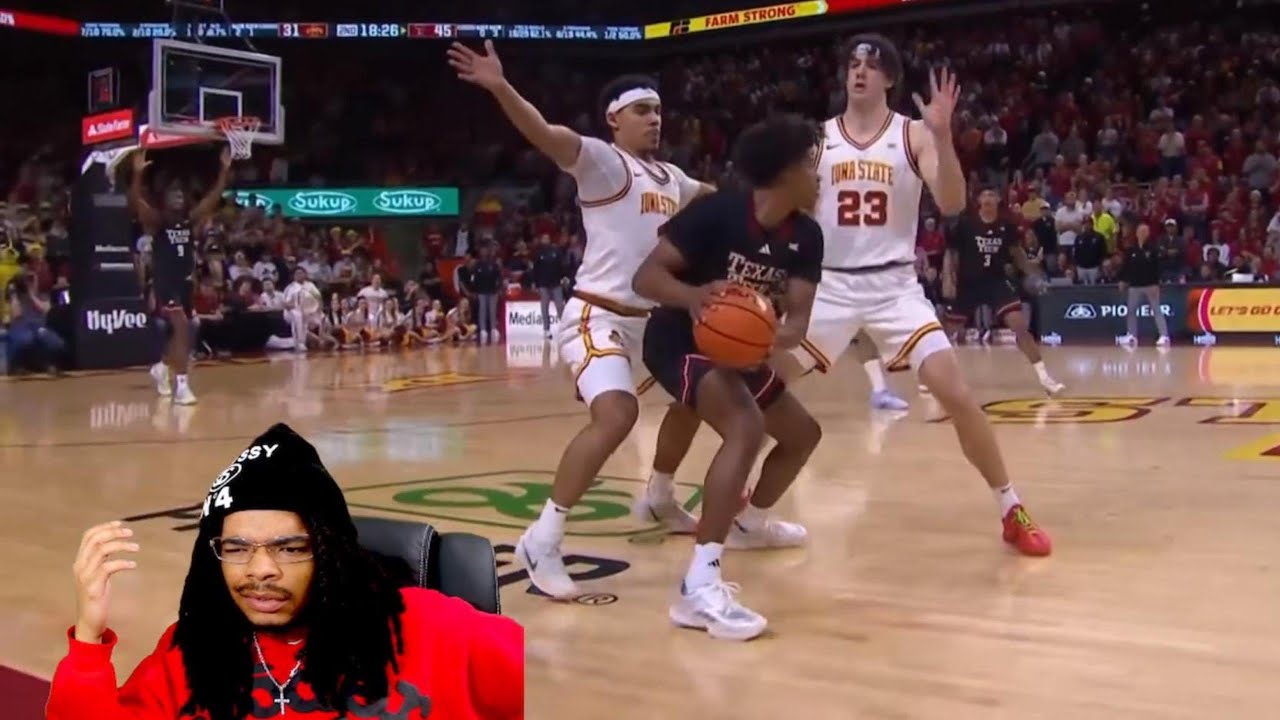 DO IT FOR JT!! #16 Texas Tech vs #4 Iowa State College Basketball (reaction)