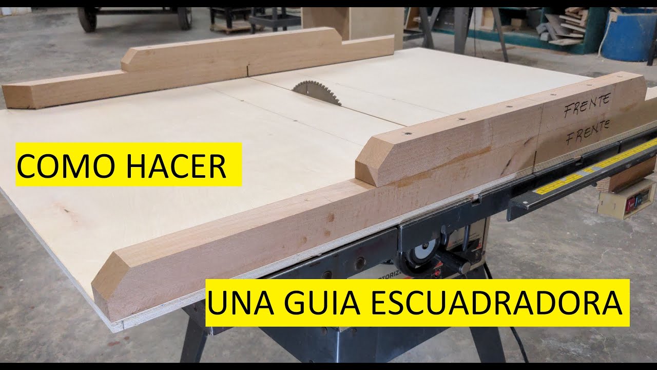 Como hacer cortes perfectos de 90 grados en guía escuadradora (trineo de corte)