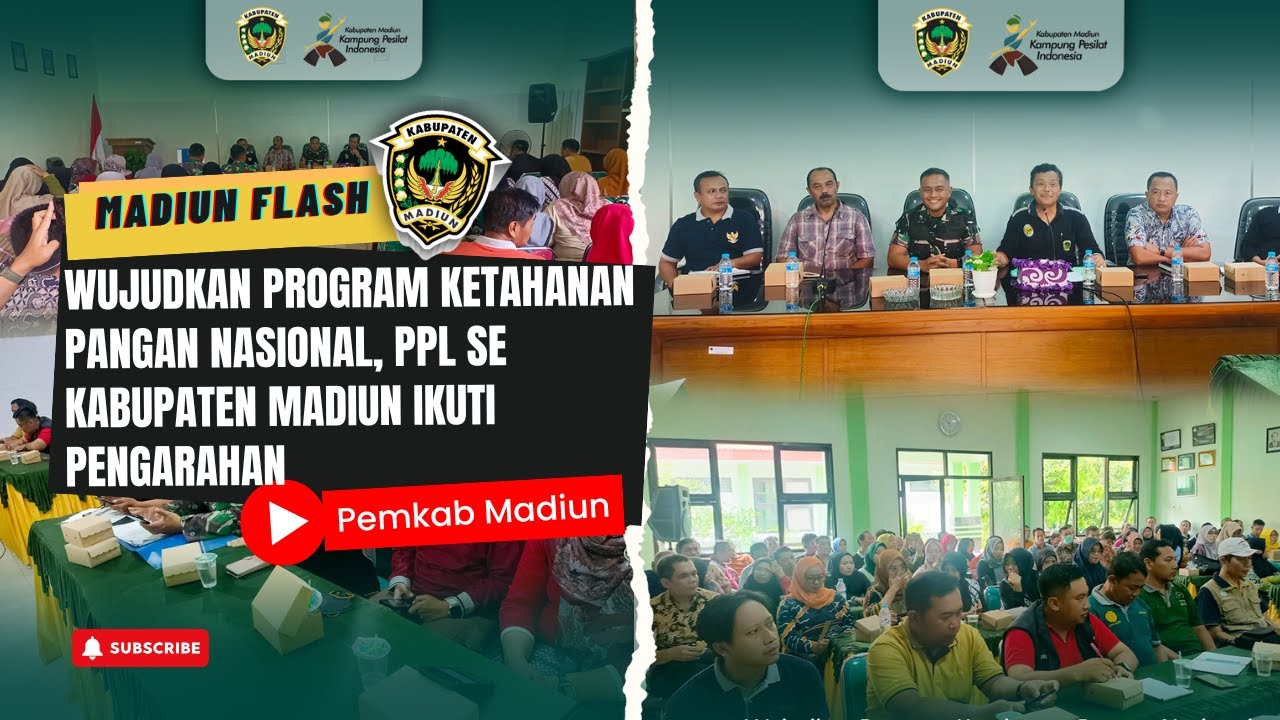 Wujudkan Program Ketahanan Pangan Nasional, PPL se Kabupaten Madiun Ikuti Pengarahan